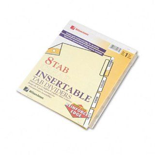 Gold Pro Insertable Tab Index, Clear 8 Tab, Letter, Buff Sheets 