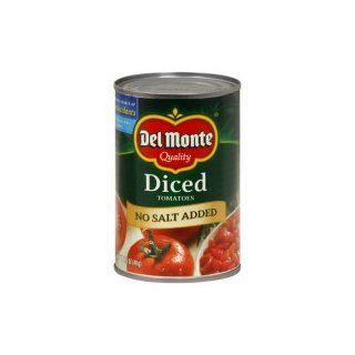 Del Monte Tomatoes, Diced, No Salt Added,14.5oz, (pack of 2): Everything Else