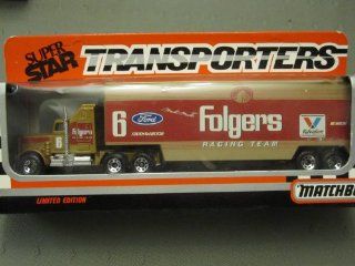 Kenworth Transporter Mark Martin Folgers Coffee Matchbox Limited Edition  (1991): Toys & Games