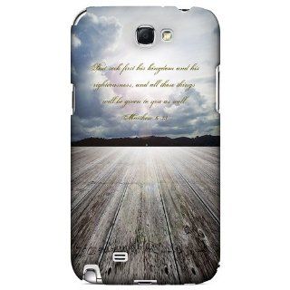 [Geeks Designer Line] Matthew 6:33 Samsung Galaxy Note 2 Plastic Case Cover [Anti Slip] Supports Premium High Definition Anti Scratch Screen Protector; Durable Fashion Snap on Hard Case; Coolest Ultra Slim Case Cover for Galaxy Note 2 Supports Samsung Note