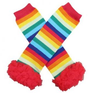 Chiffon Rainbow Dream   Tutu Chiffon Ruffle Leg Warmers   for Infant, Baby, Toddler, Girls: Clothing