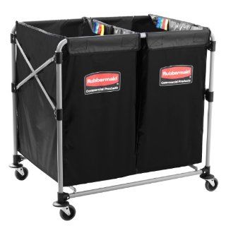 Rubbermaid Commercial 1881781 Executive Series Collapsible X Cart, 2 to 4 Bushel Janitorial Carts