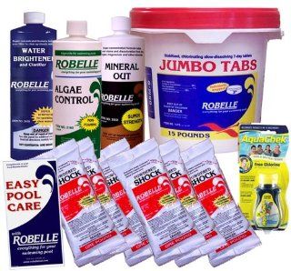 Above Ground Pool Chemical Kit with 15 lb 3" Jumbo Tabs: Patio, Lawn & Garden