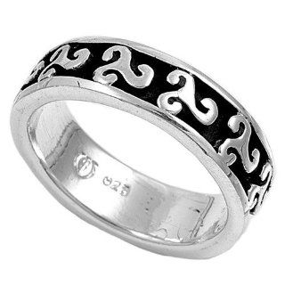 Sterling Silver Woman's Men's Celtic Ring Classic Comfort Fit Wedding Band 6mm Size 9 Jewelry