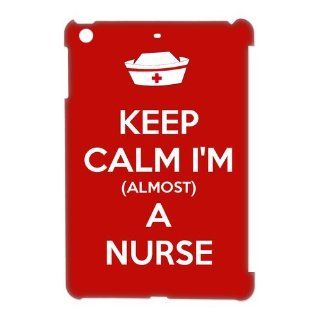 Keep Calm I'm almost a Nurse red design Protective Back Case Cover for iPad Mini: Cell Phones & Accessories