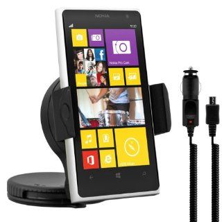 kwmobile Universal car mount for Nokia Lumia 1020 + charger   E.g. for mounting on the dash board or the windshield   also usable with COVER! Quality.: Cell Phones & Accessories