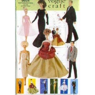 Vogue 9894   11.5 Inch Vintage Fashion Doll Clothes   Patterns for 4 Women and 2 Male Outfits (Vogue Craft, Also sold as Vogue 650): Vogue Craft: Books