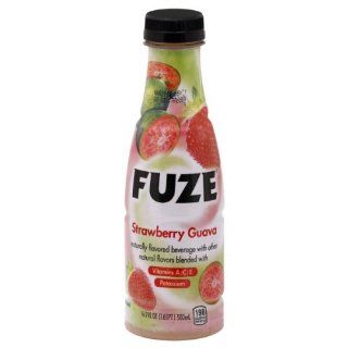 Fuze Beverage, Strawberry Guava, 16.9 Fl. Oz., (Pack of 6) : Fruit Juices : Grocery & Gourmet Food