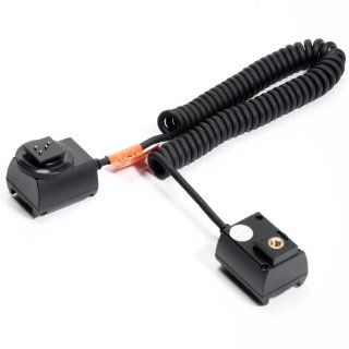 ATC Flexible Extension Flash TTL Off Camera 2 Hot Shoe Cord Cable for Nikon DSLR Camera and Speedlites, Can Be Used Approximately 3m / 9.8 Feet Away From the Camera : Camera Cases : Camera & Photo