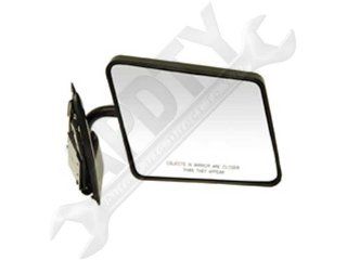 APDTY 066293 Side View Mirror   Right , Manual Painted Black; Below Eye line: Automotive