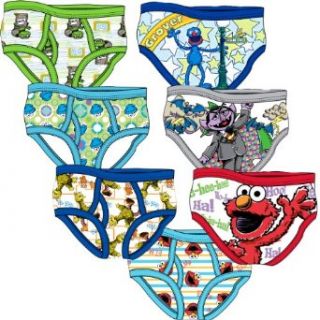 Sesame Street Toddler Boy's Brief Pack   7 Pair   Multi Character Size: 2T 3T: Briefs Underwear: Clothing