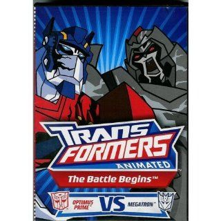 Transformers Animated ~ The Battle Begins Optimus Prime VS Megatron DVD OPTIMUS PRIME, MEGATRON, BUMBLE BEE AND THE OTHER TRANSFORMERS Movies & TV