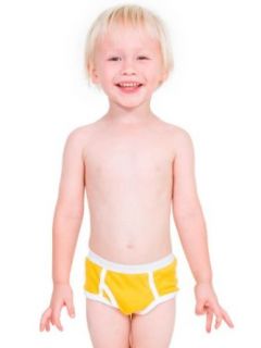 American Apparel Kids Baby Rib Brief   Red / Royal Blue / 2 Years: Clothing