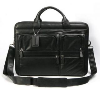 MODERM Expandable Leather Organizer Computer Brief Bag: Clothing
