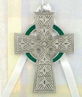 Celtic Cross Comes Carded with White Ribbon.: Jewelry
