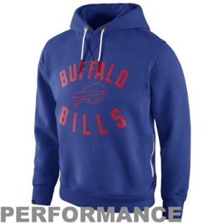 Nike Buffalo Bills Washed Pullover Hoodie   Royal Blue
