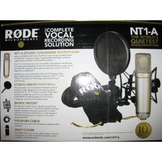 Rode NT1A Anniversary Vocal Condenser Microphone Package: Musical Instruments