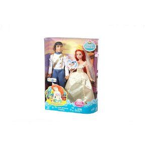 Exclusive Disney Princess The Little Mermaid Wedding Dolls   Ariel & Prince Eric: Toys & Games