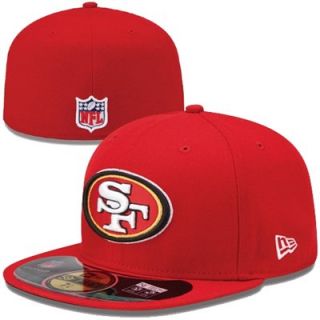 New Era San Francisco 49ers On Field Player Sideline Performance 59FIFTY Fitted Hat   Scarlet