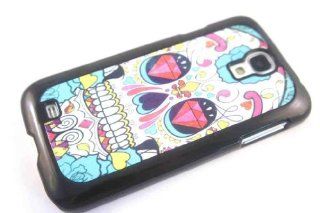 SAMSUNG GALAXY S4 i9500 Black Frame Sugar Skull Multi Tattoo Trend Fashion Diamond Eyes Case Back Cover Hard Plastic And Metal: Cell Phones & Accessories