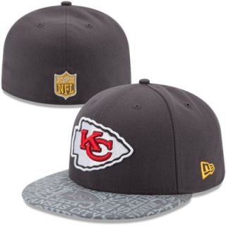 Youth New Era Graphite Kansas City Chiefs 2014 NFL Draft 59FIFTY Fitted Hat