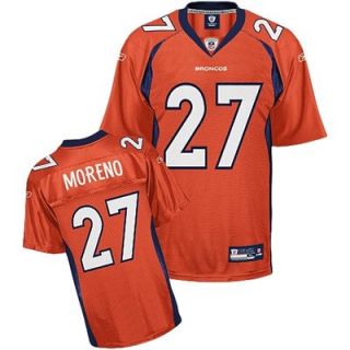 Reebok Knowshon Moreno Denver Broncos Alternate Replica Jersey   Orange