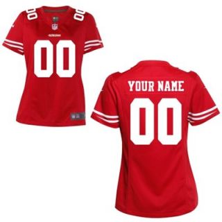 Nike Womens San Francisco 49ers Customized Team Color Game Jersey
