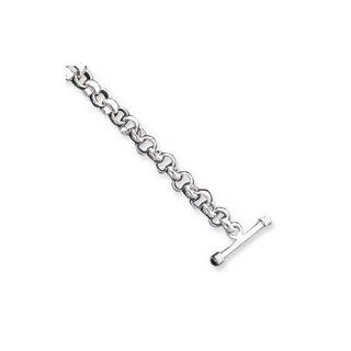 Sterling Silver 9inch Polished Fancy Link Bracelet QH316 9": Jewelry Sets: Jewelry