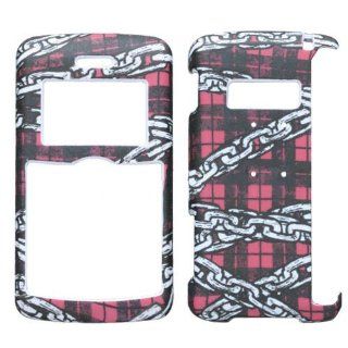 Hard Plastic Snap on Cover Fits LG VX9200 enV3 Lizzo Chain Plaid Verizon (does NOT fit LG Env2 VX9100) Cell Phones & Accessories