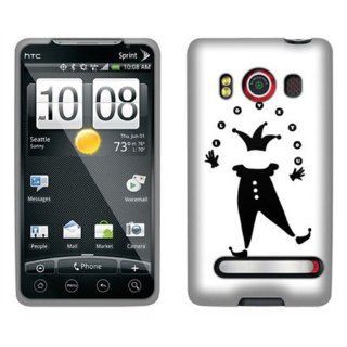 Hard Plastic Snap on Cover Fits HTC EVO 4G PC36100 Supersonic Invisible Clown Sprint (does not fit HTC EVO 4G LTE) Cell Phones & Accessories