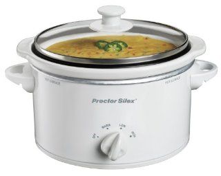 Proctor Silex 33116Y Portable Oval Slow Cooker, 1.5 Quart: Small Crock Pot: Kitchen & Dining