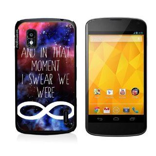 Hipster Quote   And In That Moment I Swear We Were Infinite Nebula Space Galaxy Google Nexus 4 Case   For Nexus 4: Cell Phones & Accessories