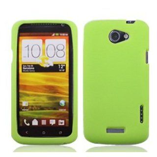 For AT&T HTC One X Elite Buddle Accessory   Green Silicon Skin Soft Case Protector Cover + Lf Stylus Pen Cell Phones & Accessories