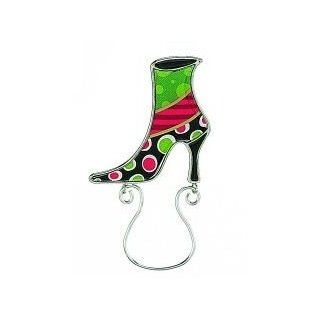Smart and Sassy Eyeglass Magnetic Holder Pin   Sassy Boot Green: Jewelry