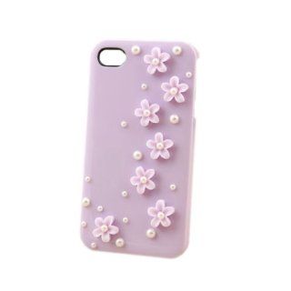 HOHONG (TM) Cute 3D Flower Design Cover Case for iPhone 4S / iPhone 4G   Purple( Fits iPhone 4S / 4G from Verizon, AT&T, T Mobile, Sprint, Orange ): Cell Phones & Accessories