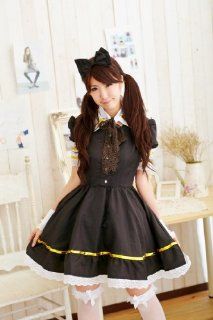 Cute Lolita maid cosplay costume gorgeous eight point set S size maid costume clothes Gothic & Lolita Costume (japan import): Toys & Games