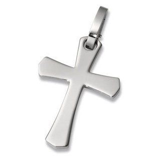 Stainless Steel Cross Pendant with G Lock Bail: Jewelry