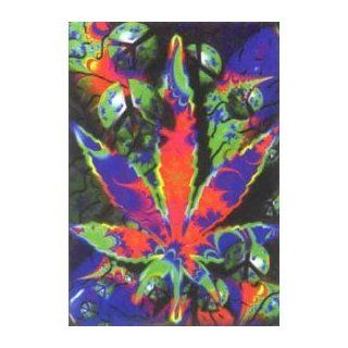 Psychedelic Marijuana Leaf Fabric Poster : Prints : Everything Else