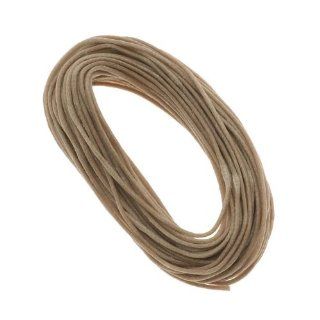 Economy Waxed Cotton Necklace Cord 1.5mm Natural 10 Yards (30 Feet)