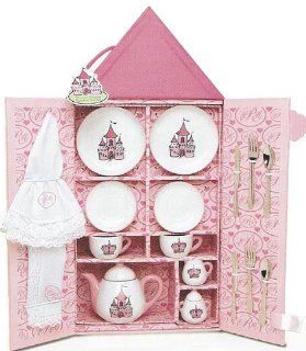 Princess Castle Girl's Little Tea Party Set: Pretend Play Toy Tea Gift Set in Case *Perfect Gift Idea for Children, Girls, Birthday, Holiday, etc.*: Toys & Games
