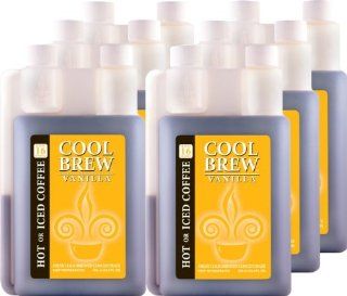 Cool Brew Fresh Coffee Concentrate   Vanilla 6x500ml   Make Iced Coffee or Hot Coffee   Enough for 100 drinks: Grocery & Gourmet Food