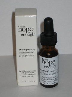 Philosophy When Hope Is Not Enough, Facial Firming Serum, Rare Travel Size 0.375 fl oz: Health & Personal Care