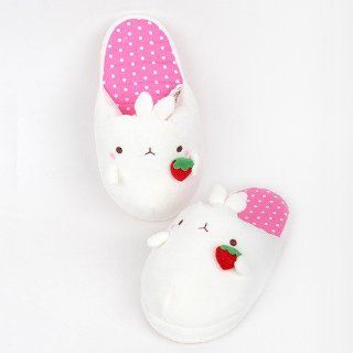 New Molang Bunny Slippers   Pink Rabbit in K Drama Cute Strawberry Cute Gift for Everyone Fast Shipping: Toys & Games