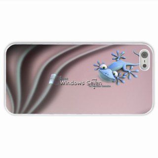 Make Apple 5 5S Technology Windows 7 Of Love Present White Case Cover For Everyone: Cell Phones & Accessories