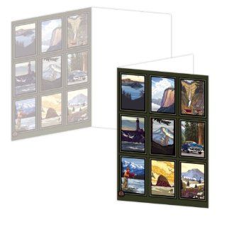 ECOeverywhere Scenic Oregon Boxed Card Set, 12 Cards and Envelopes, 4 x 6 Inches, Multicolored (bc11904) : Blank Postcards : Office Products