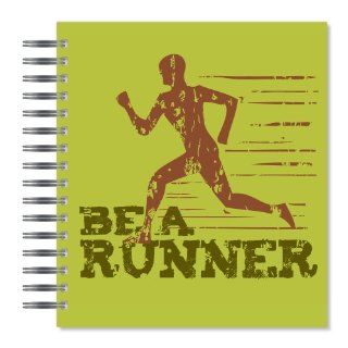ECOeverywhere Be A Runner Picture Photo Album, 18 Pages, Holds 72 Photos, 7.75 x 8.75 Inches, Multicolored (PA14348) : Wirebound Notebooks : Office Products