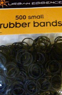 Pack of 500 Small Black Rubber Bands Rubberbands for Hair Styling, Kids Hair, Braids Hair, Dreadlocks, Babies,Toddlers, Hair Twists, Ethnic Styles and Even Fishing Tackle and Crafts, Urban Essence Brand: Beauty