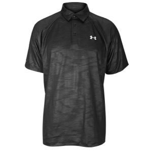 Under Armour coldblack Embossed Golf Polo   Mens   Golf   Clothing   Black/Steel