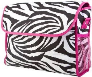 Ever Moda Pink Zebra Diaper Bag With Change Pad: Baby