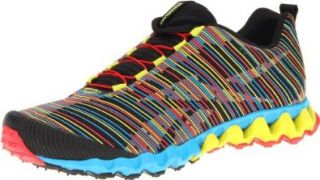 Reebok Men's Zigmaze II Running Shoe, Black/Solar Green/Geranium/Far Out Blue, 12.5 M US: Trail Runners: Shoes